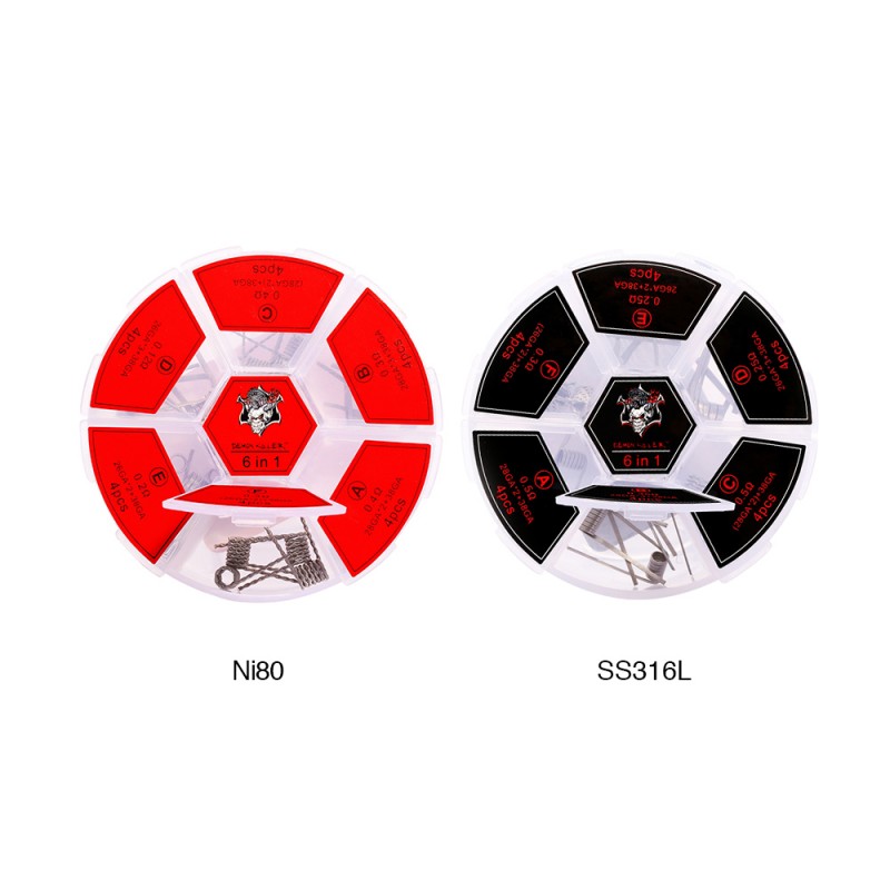 Demon Killer - 6in1 Flame Coil - Ni80/SS316 - 24 S...