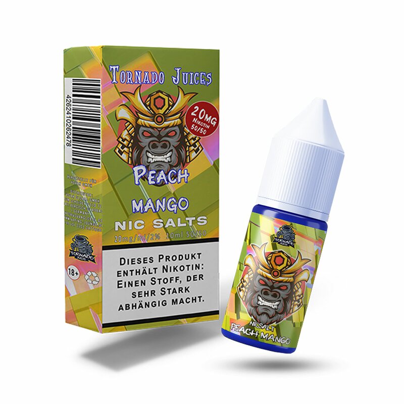 Peach Mango Ice Liquid Tornado Juice Nikotinsalz