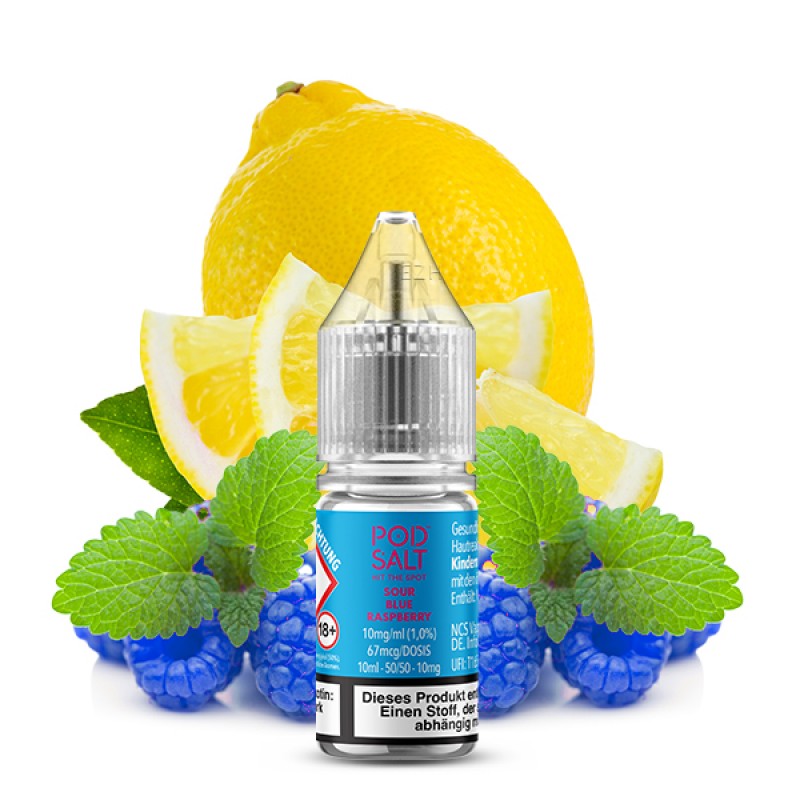 Pod Salt Xtra Liquid Sour Blue Raspberry Nikotinsa...