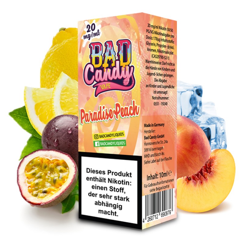 Bad Candy Liquid Paradise Peach Nikotinsalz
