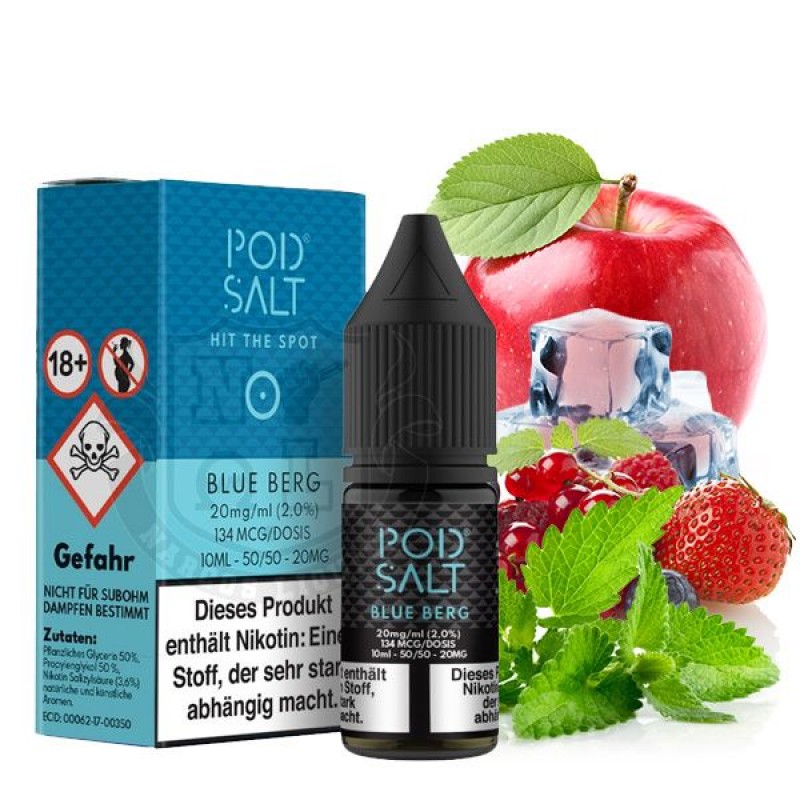 Pod Salt Liquid Blue Berg Nikotinsalz
