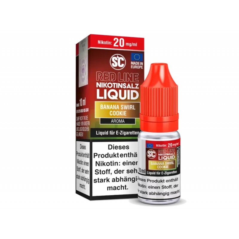 Banana Swirl Cookie Nikotinsalz Liquid SC Red Line