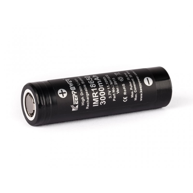 Keeppower IMR18650 Akkuzelle 35A 3000mAh