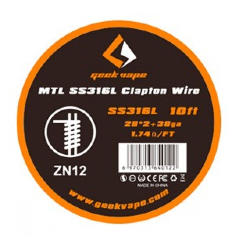GeekVape - SS316L MTL Clapton - Wickeldraht