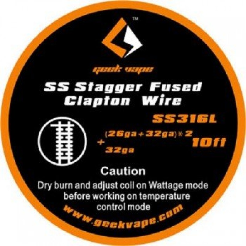 GeekVape - SS316L Stagger Fused Clapton - Wickeldr...