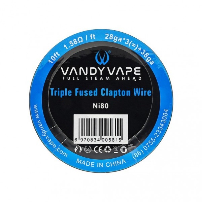 Vandy Vape - Ni80 - Triple Fused Clapton - Wickeld...