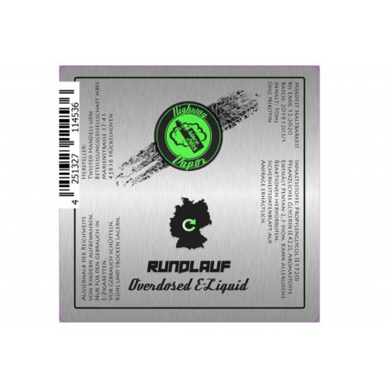 Rundlauf - Highway Vapor - Twisted - Liquid 50ml