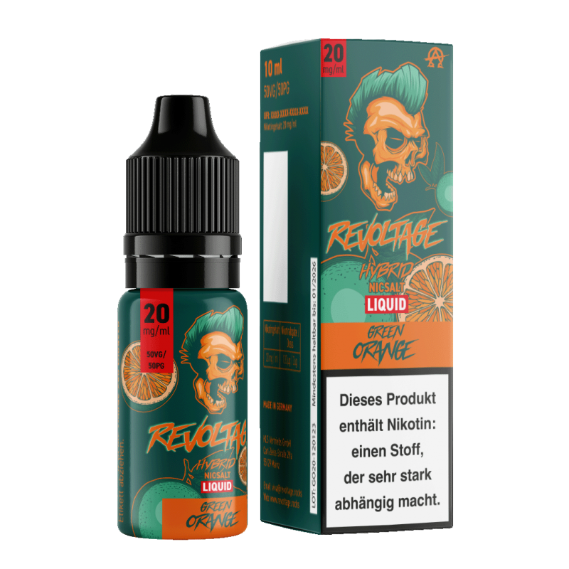 Green Orange Liquid Hybrid Nicsalt Revoltage